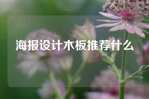 海报设计木板推荐什么