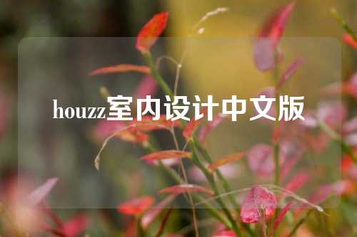 houzz室内设计中文版