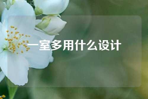 一室多用什么设计