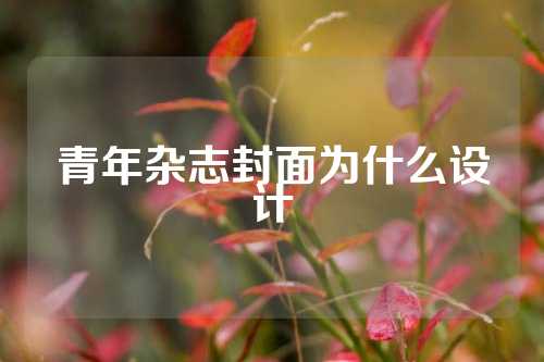 青年杂志封面为什么设计