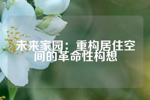 未来家园：重构居住空间的革命性构想
