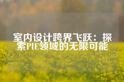 室内设计跨界飞跃：探索PIE领域的无限可能