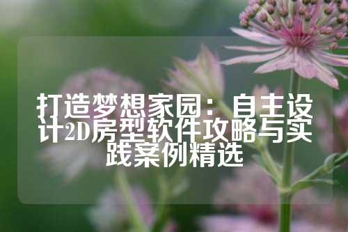 打造梦想家园：自主设计2D房型软件攻略与实践案例精选