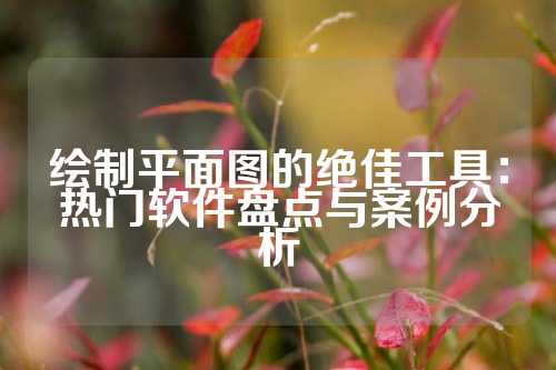 绘制平面图的绝佳工具：热门软件盘点与案例分析