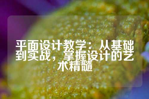 平面设计教学：从基础到实战，掌握设计的艺术精髓
