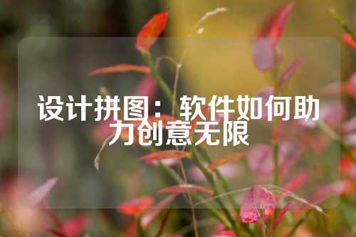 设计拼图：软件如何助力创意无限