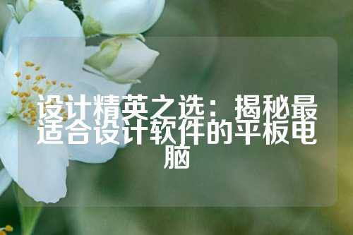 设计精英之选：揭秘最适合设计软件的平板电脑