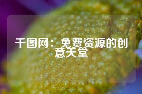 千图网：免费资源的创意天堂