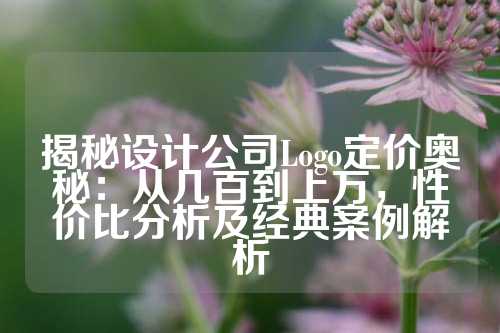 揭秘设计公司Logo定价奥秘：从几百到上万，性价比分析及经典案例解析