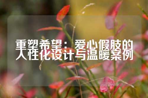 重塑希望：爱心假肢的人性化设计与温暖案例